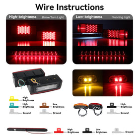 ULITECO set of amber and red side marker lights illustrating side visibility benefits