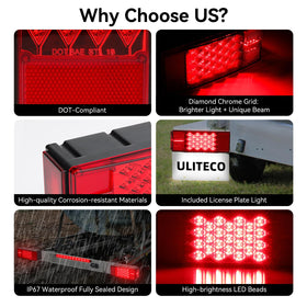 ULITECO wiring harness with color-coded wires for simpler, faster installation