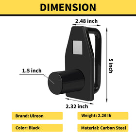 Ulreon close-up of rubber face with magnet showing stable contact benefit