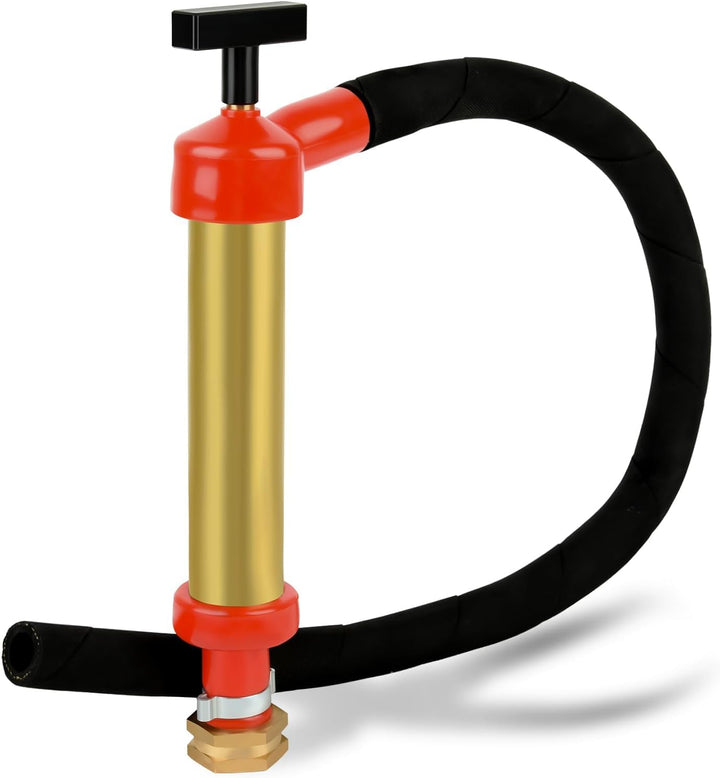 Ulreon pump front view showing brass body and threaded connection for durable performance