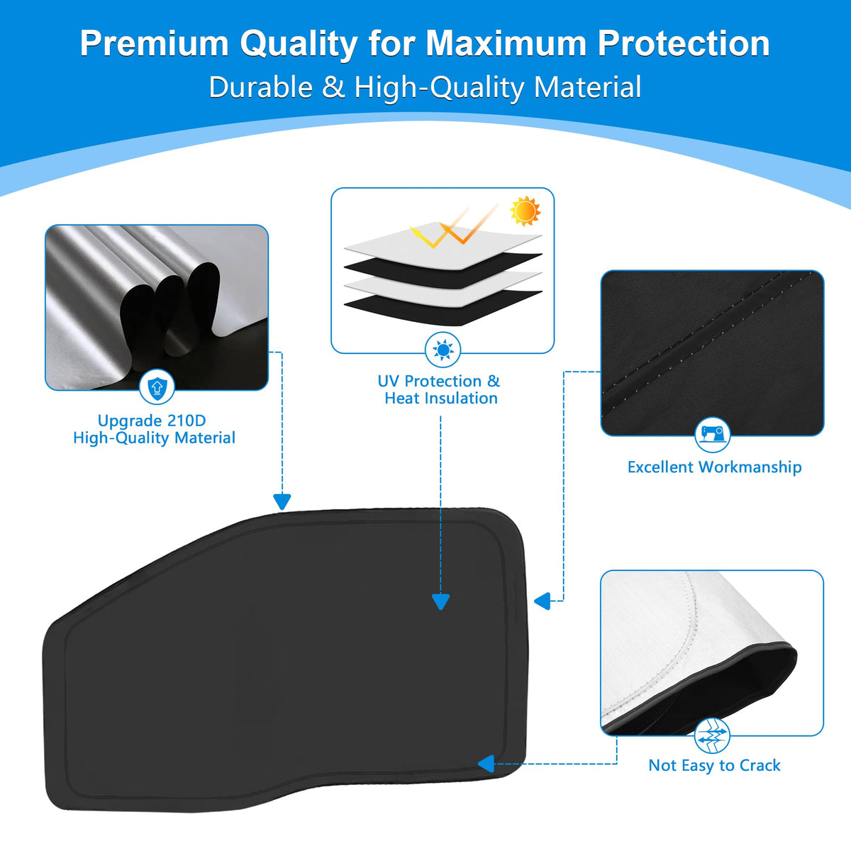 ULROLIT installed on a Super Crew cab demonstrating privacy and reduced glare