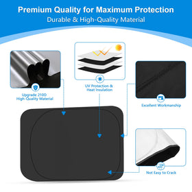 ULROLIT installed on Super Crew rear side window offering privacy and cooling