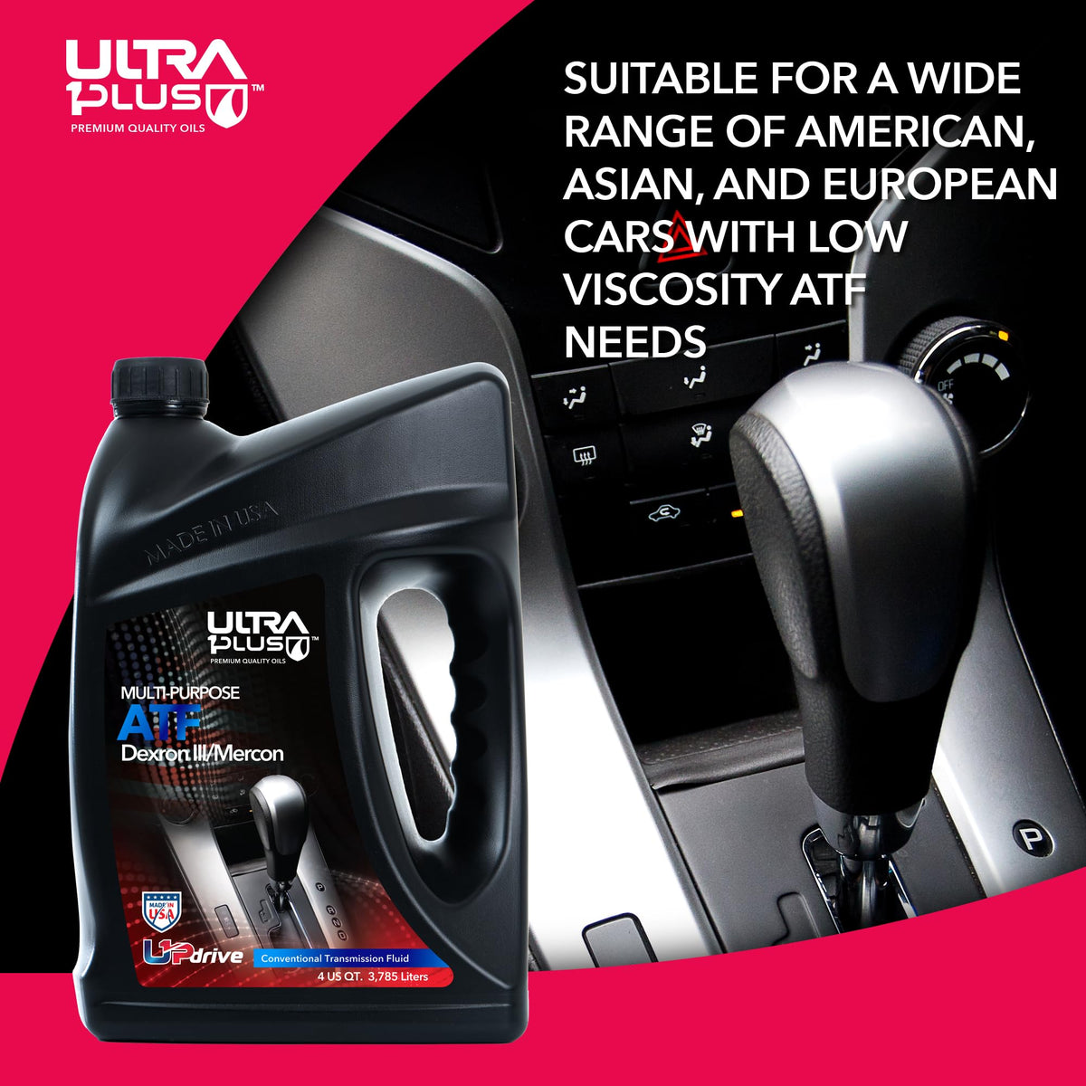 ULTRA 1PLUS amber fluid texture demonstrating clean oil clarity and consistent grade