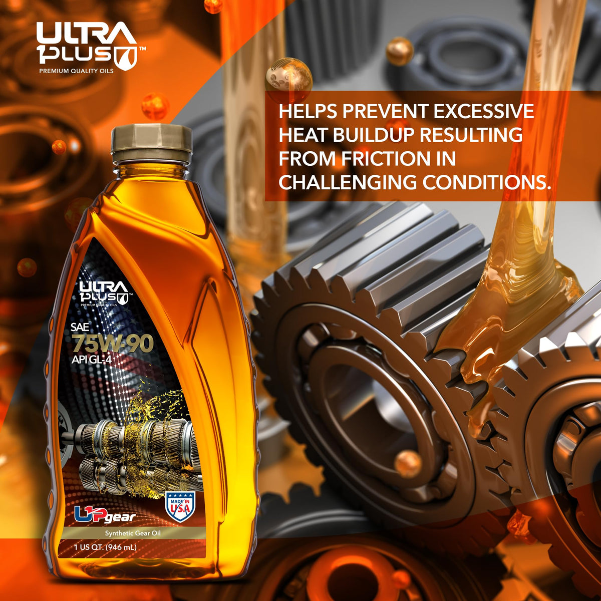 ULTRA 1PLUS being poured into a transmission fill hole demonstrating easy use and clean transfer
