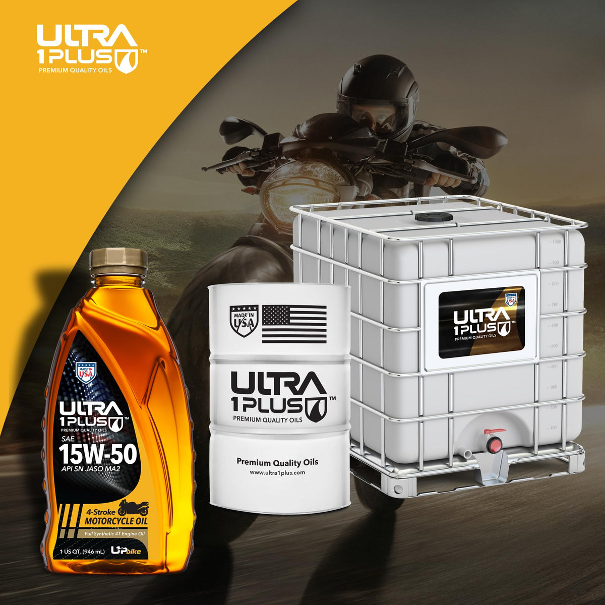 ULTRA 1PLUS on a racing motorcycle illustrating high-temperature performance