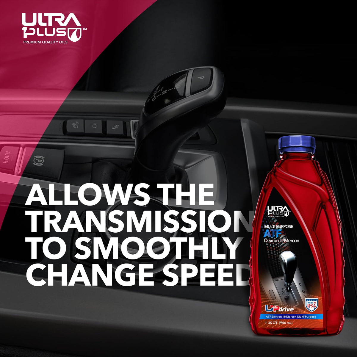 ULTRA 1PLUS being poured into a vehicle transmission bay for maintenance reliability