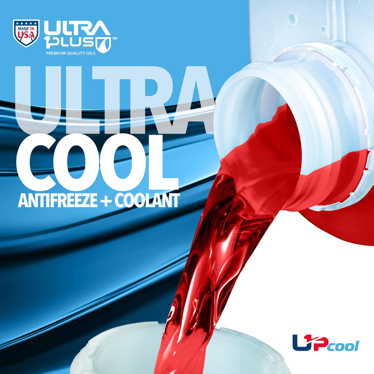 ULTRA 1PLUS bottle in a garage setting showing convenient storage and use