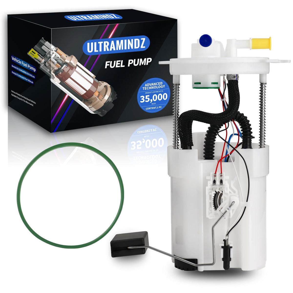 ultramindz front assembly view showing full pump and benefits quiet operation