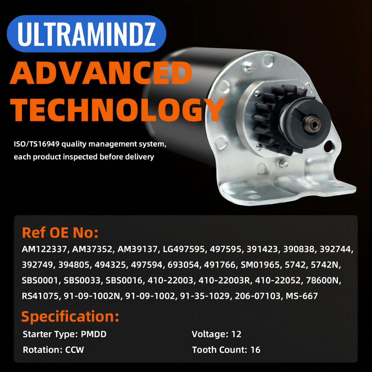 ultramindz starter beside ruler showing 3.65 inch field case length for dimension check