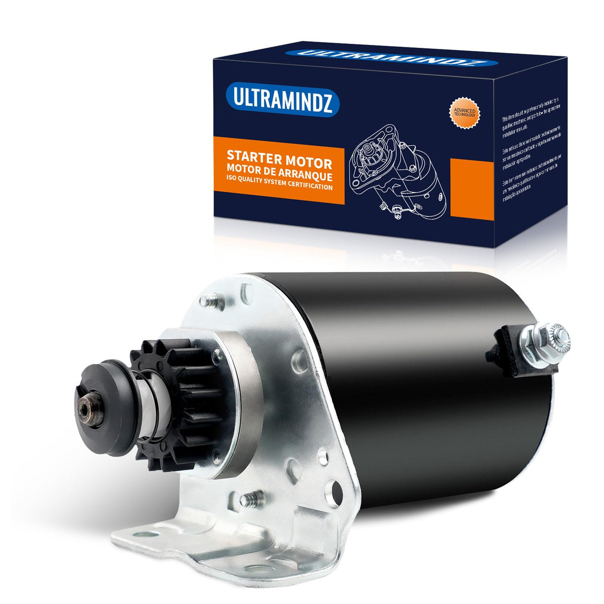 ultramindz starter front view showing housing and bolt pattern for easy fit verification