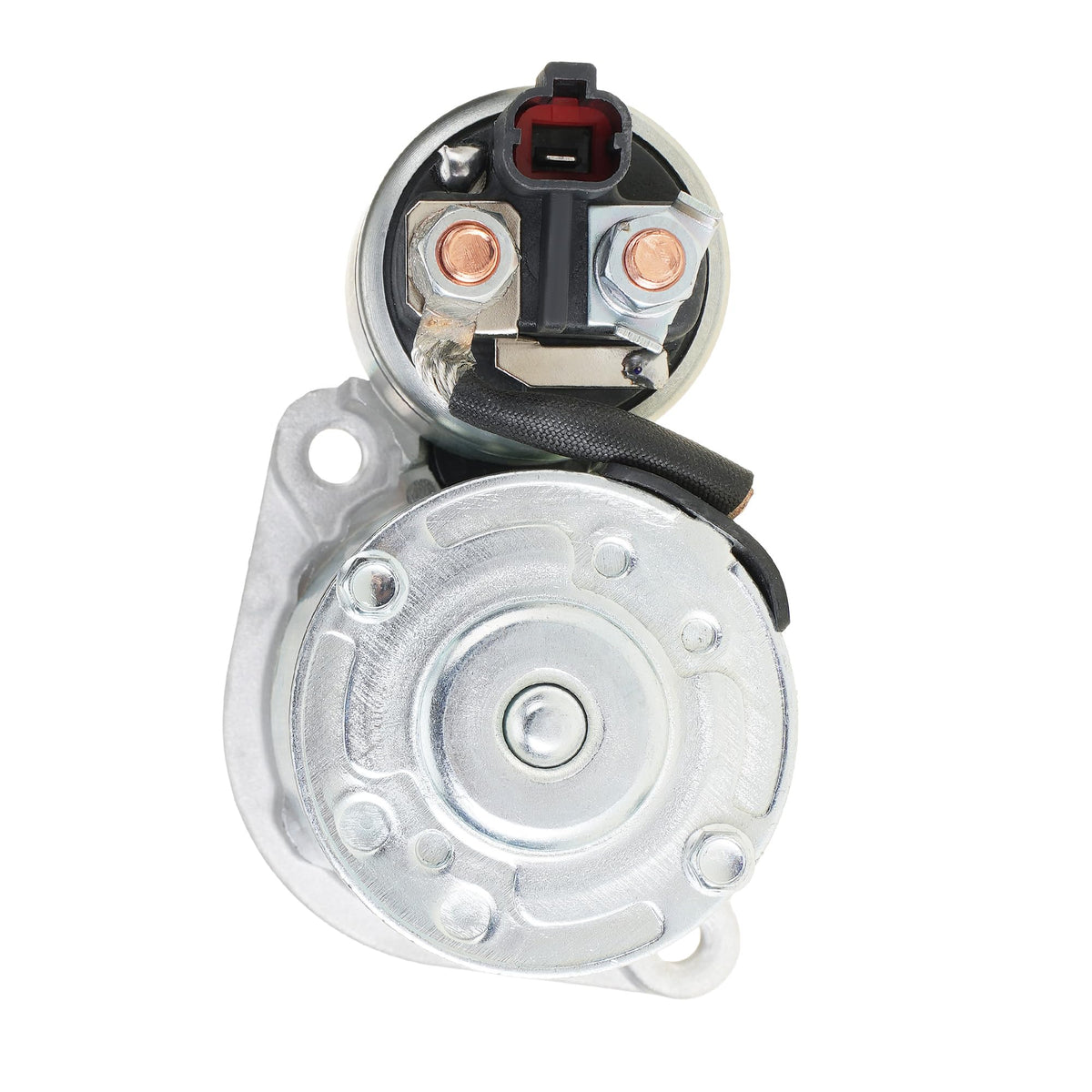 ultramindz starter installed in engine bay demonstrating direct-fit replacement benefit
