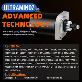ultramindz starter mounting flange detail illustrating secure bolt pattern for proper fit