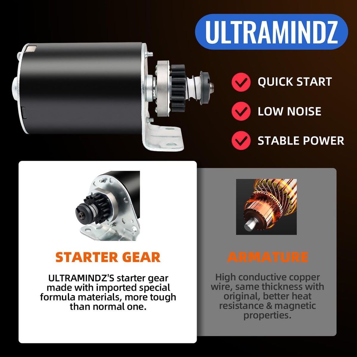ultramindz starter new packaging and label view confirming part numbers and authenticity