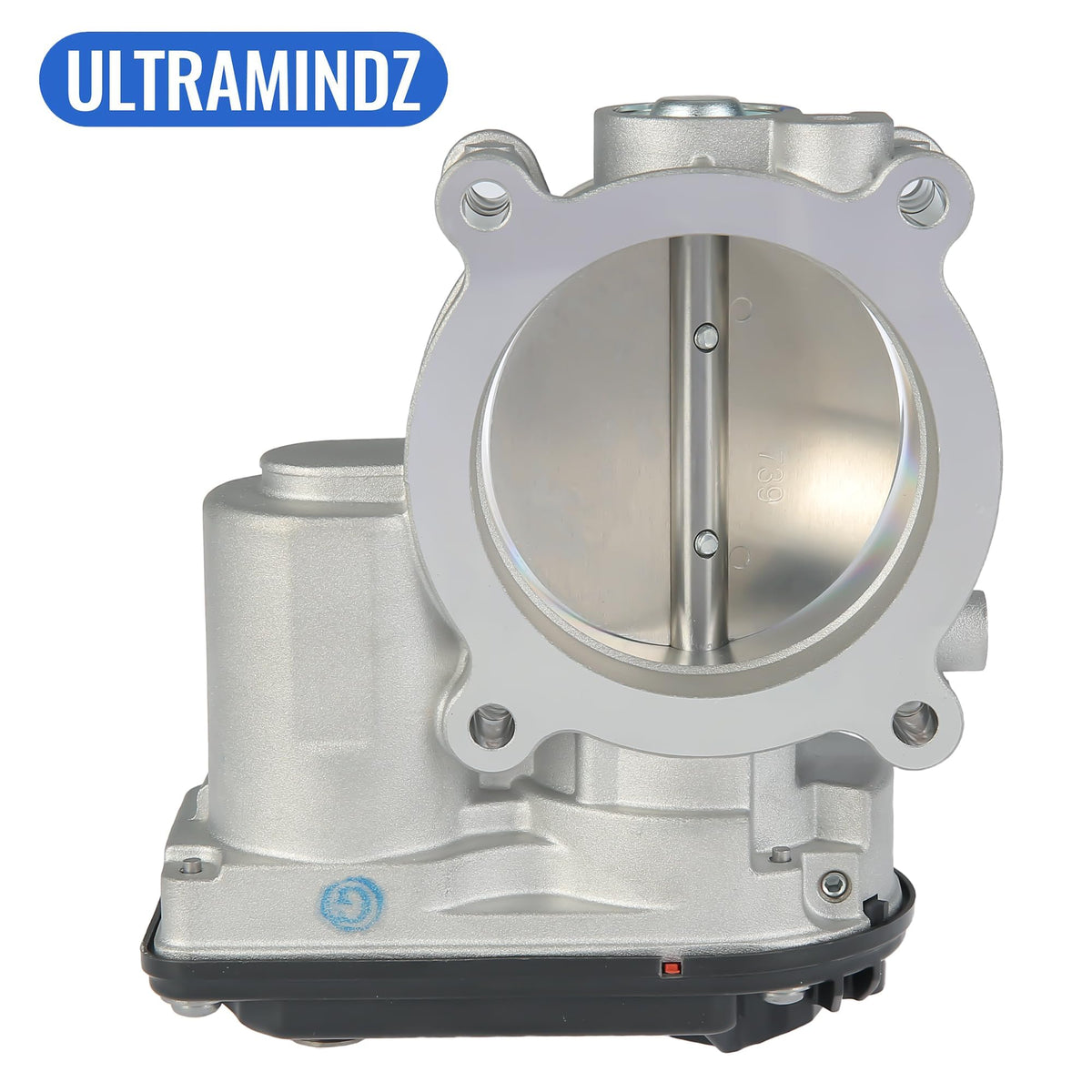 ultramindz throttle body mounted in engine bay demonstrating correct fit and alignment benefit