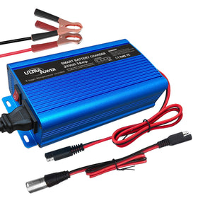 ULTRAPOWER front panel showing LEDs and switch for clear status viewing and easy control