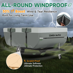 Umbrauto bottom strap and buckle closeup for windproof secure fit
