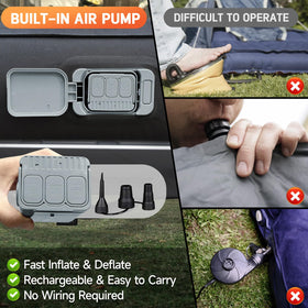 Umbrauto built-in pump detail demonstrating fast inflation advantage