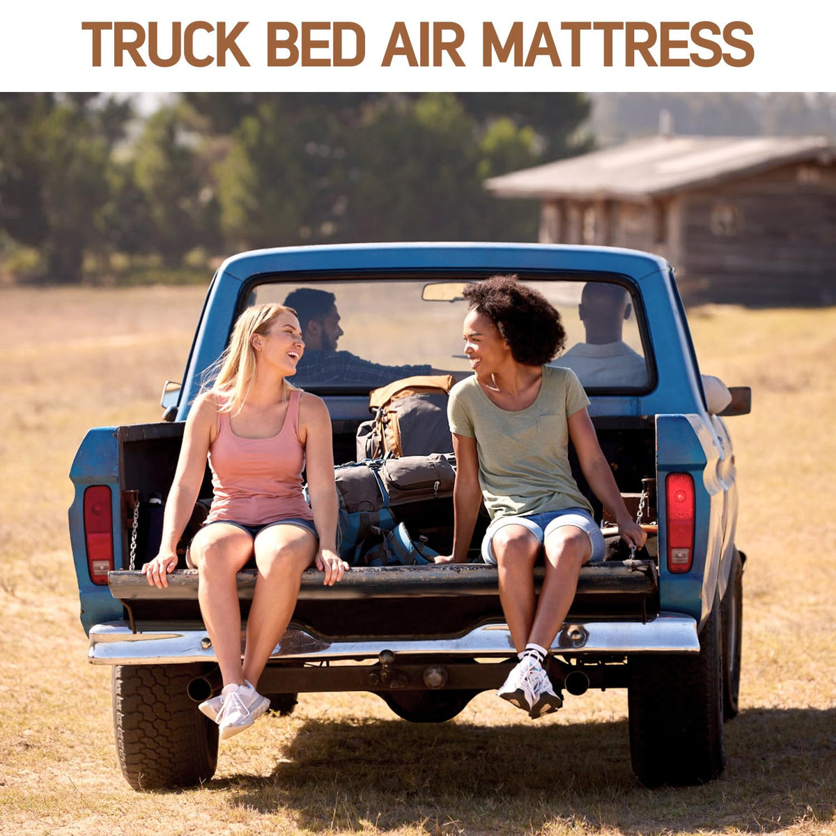 Umbrauto mattress in truck tent portraying outdoor-ready comfort