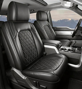 Umbrauto front seat full view showing sleek fit and improved protection