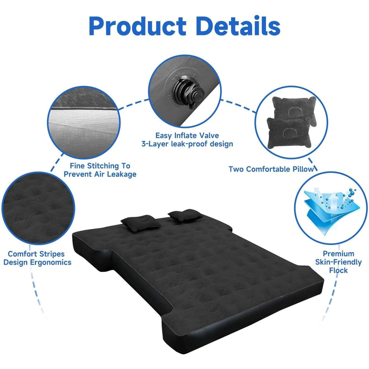 Umbrauto mattress setup in pickup bed demonstrating comfortable outdoor use