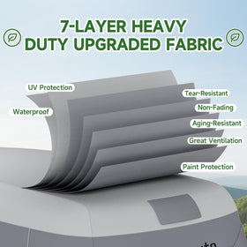 Umbrauto cover on trailer for size comparison proving correct 11–13-foot fit