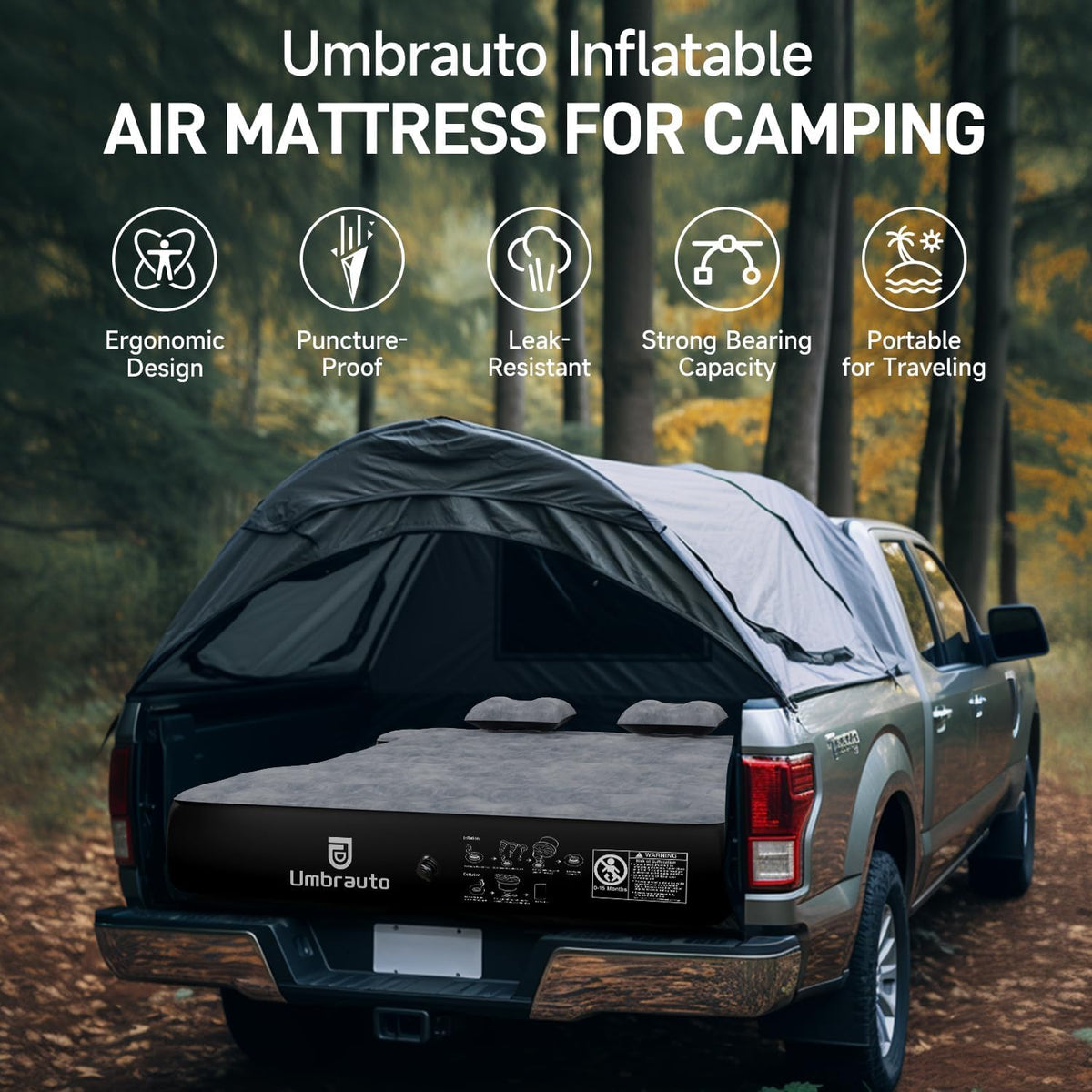 Umbrauto supporting heavy load to show 600-pound capacity and durability