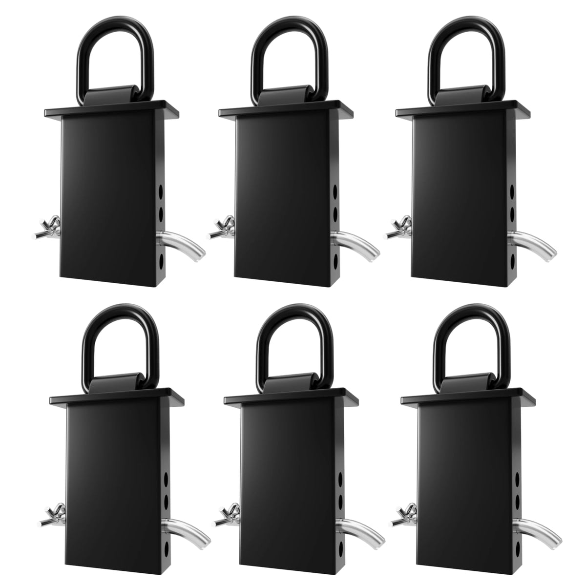 UMIRO front view of six-pack D-ring anchors showing compact kit and heavy-duty design benefit