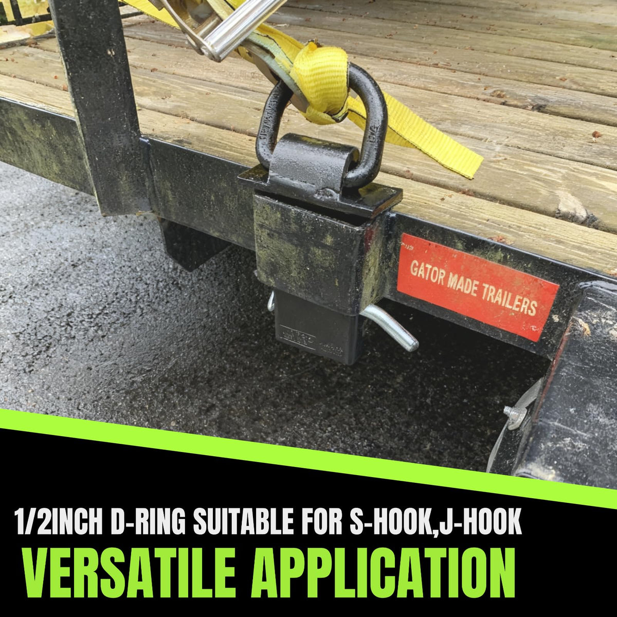 UMIRO anchors used on flatbed truck securing equipment for safer transport