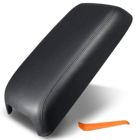 UMISHI front view of armrest lid showing clean PU leather and improved appearance