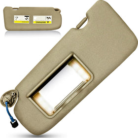 UMISHI front view of left driver sun visor showing clean OEM fit