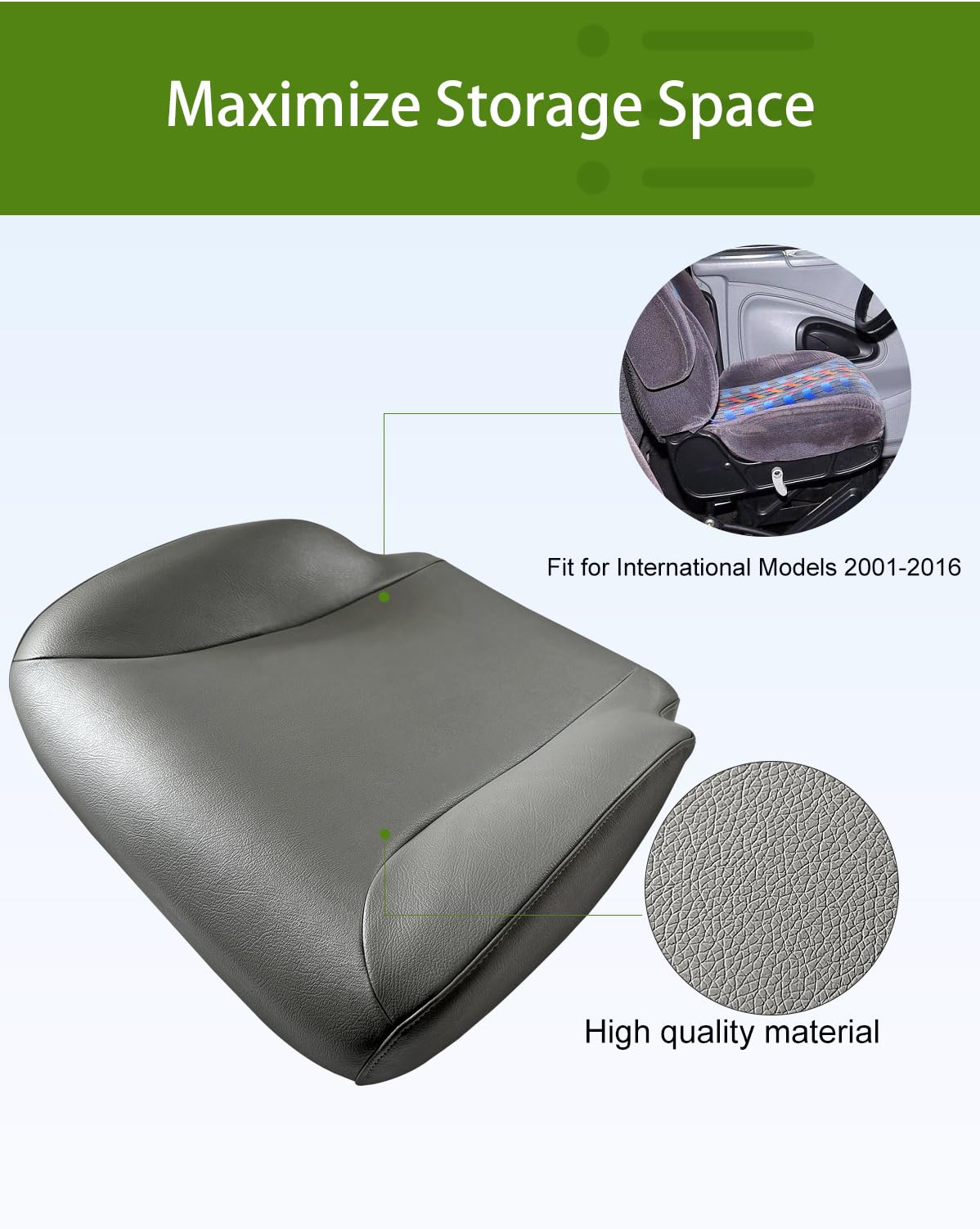 UMISHI close-up texture of seat pad for easy-clean advantage