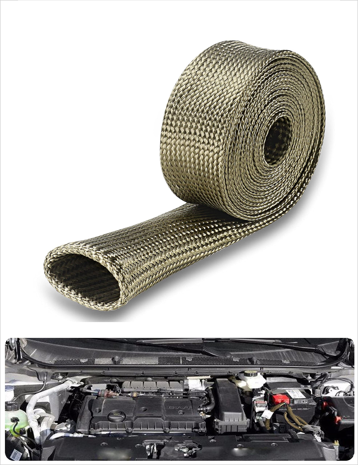 Ummickl heat sleeve roll front view showing compact packaging and quick protection