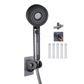 Umyder front view shower head showing compact design and easy grip benefit