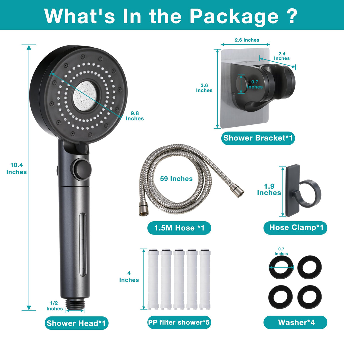 Umyder hose clamp being released for quick removal and secure transit storage