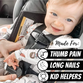 UnbuckleMe pair staged in a diaper bag for quick caregiver access