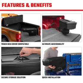 UnderCover close-up of key-lockable lid showing secure storage protection