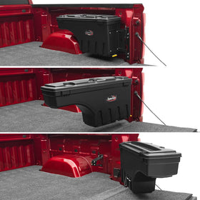 UNDERCOVER SwingCase side mount view demonstrating compact bedside storage