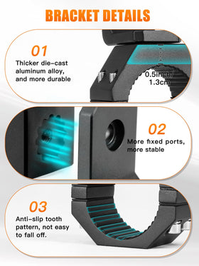UNI-SHINE anti-slip pad detail protecting tube finish and improving grip