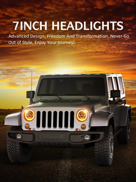 UNI-SHINE close-up of LED optics and DRL ring delivering clear daytime visibility