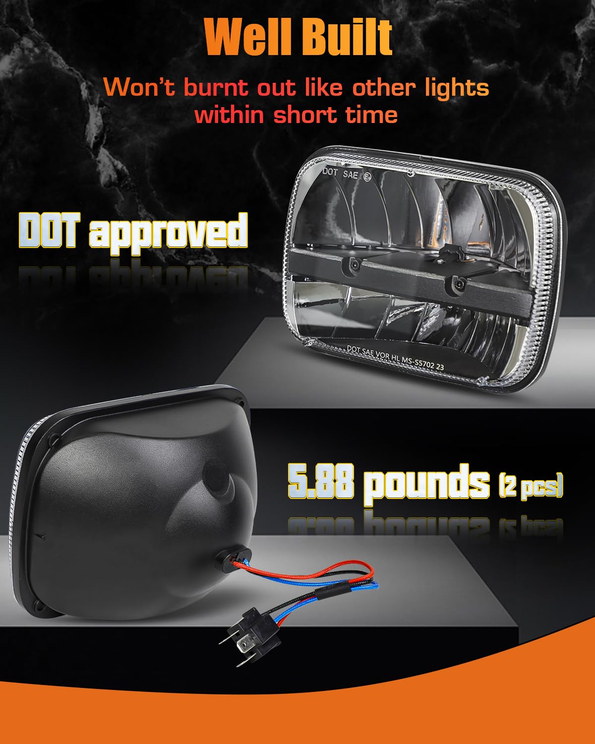 UNI-SHINE installed on Jeep Wrangler YJ demonstrating improved road visibility