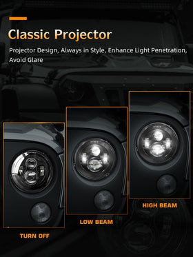 UNI-SHINE installed on Jeep Wrangler demonstrating brighter roadway illumination