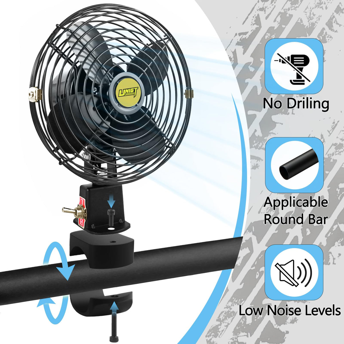 UNIGT aluminum mounting bracket close-up reducing vibration and improving durability
