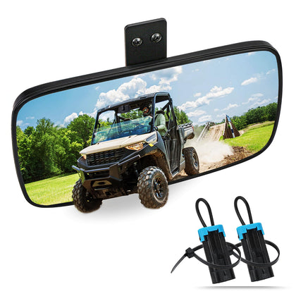 UNIGT front view of mirror showing fit and wide coverage benefit