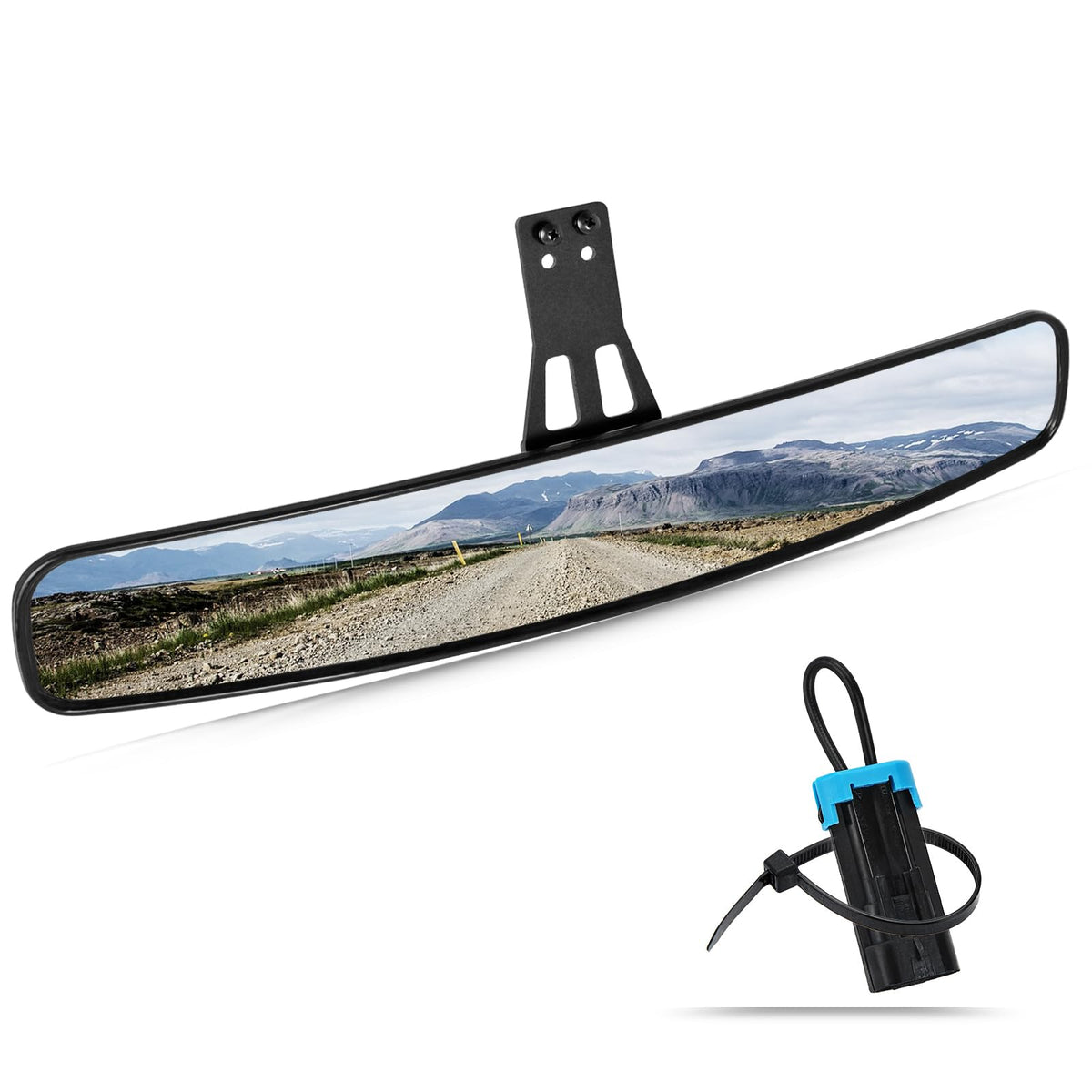 UNIGT front view mounted on Polaris Ranger improving rear visibility