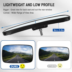 UNIGT high-definition glass close-up for clearer rear visibility