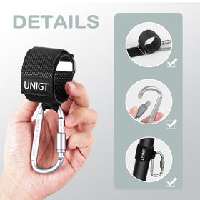 UNIGT hook in use with helmet hung keeping cabin organized and hands free
