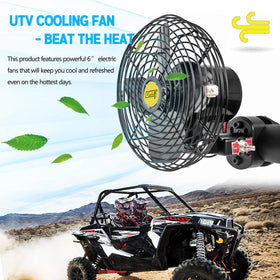 UNIGT installed on Polaris RZR cabin demonstrating directed cooling for occupants