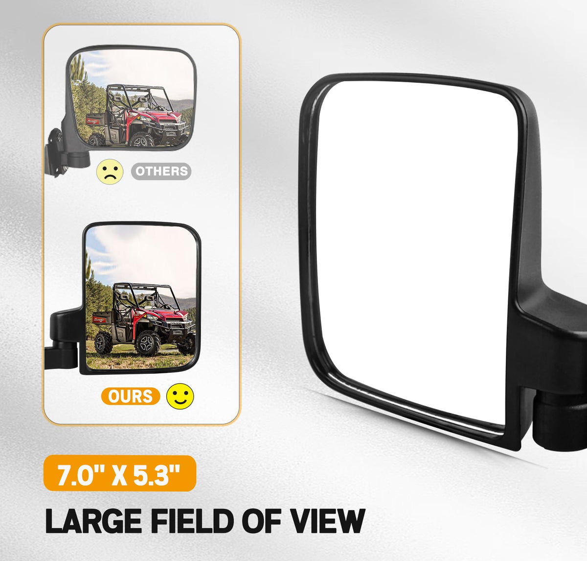 UNIGT tempered glass reflecting clear view and shatter-resistant safety