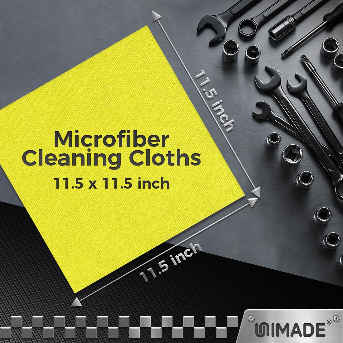 UNIMADE cloth absorbing spilled liquid showing rapid absorbency and cleanup benefit
