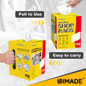 UNIMADE towel polishing chrome surface leaving streak-free shine and protection